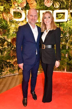 Christian Gries (CEO DEPOT) mit Ehefrau Sandra DEPOT Flagshipstore Pre-Opening am 14. Februar 2019 in Muenchen *** Christian Gries CEO Depot with Wife Sandra Depot Flagship store Pre Opening on 14 February 2019 in Munich Copyright: xVISTAPRESSx xYvonnexLind