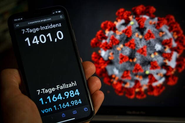 Coronavirus in Deutschland - Covid-19-Dashboard des Robert Koch-Institut 16.02.2022: Robert Koch-Institut: 7-Tage-Inzidenz 1401,0. 7-Tage-Fallzahl 1.164.984 COVID-19-Fälle 12.800.315. Zugang um 219.972 gegenüber dem Vortag. COVID-19-Todesfälle 120.467. Zugang um 247 gegenüber dem Vortag.
