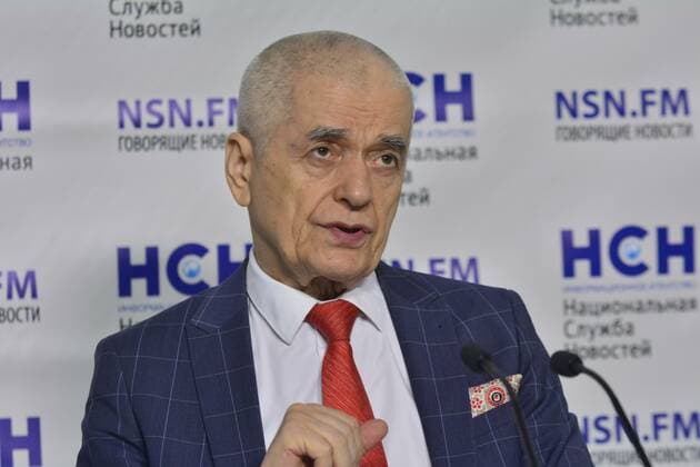 Briefing by Gennady Onishchenko on new strains of the coronovirus. Agency National News Service, Moscow February 16, 2022. In the photo: Gennady Onishchenko. Photo: Pavel Kashaev PavelxKashaev