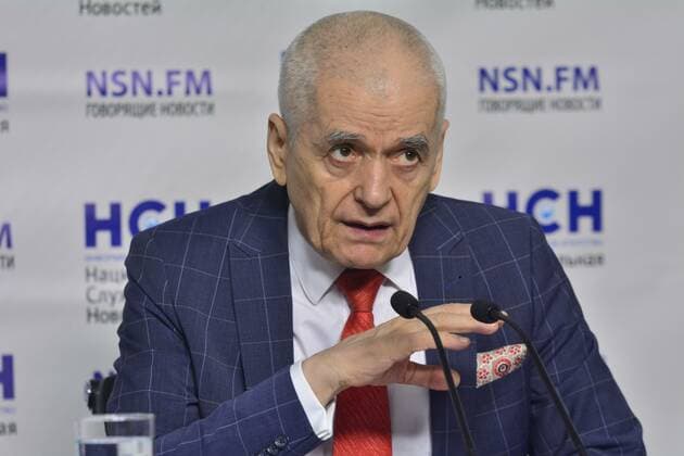 Briefing by Gennady Onishchenko on new strains of the coronovirus. Agency National News Service, Moscow February 16, 2022. In the photo: Gennady Onishchenko. Photo: Pavel Kashaev PavelxKashaev