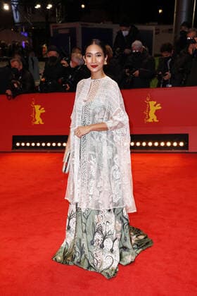 Happy Salma arriving at the Closing Ceremony at the Berlinale Palast of the International Film Festival Berlinale on 16 02 2022 in Berlin Berlinale 2022 Closing Ceremony Closing Ceremony