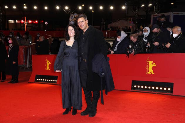 Bettina Jarasch and her husband Oliver Jarasch arriving for the Closing Ceremony at the Berlinale Palast of the International Film Festival Berlinale on 16 02 2022 in Berlin Berlinale 2022 Closing Ceremony