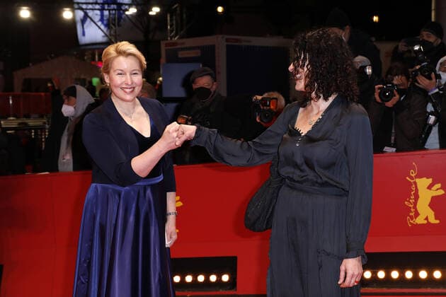 Franziska Giffey and Bettina Jarasch arriving at the Closing Ceremony at the Berlinale Palast of the International Film Festival Berlinale on 16 02 2022 in Berlin Berlinale 2022 Closing Ceremony Closing Ceremony