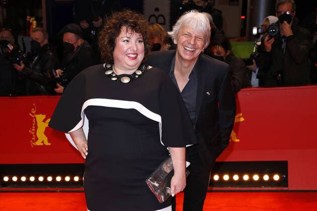 Meltem Kaptan and director Andreas Dresen arriving at the Closing Ceremony at the Berlinale Palast of the International Film Festival Berlinale on 16 02 2022 in Berlin Berlinale 2022 Closing Ceremony Closing Ceremony