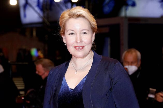 Franziska Giffey arriving at the closing ceremony at the Berlinale Palast of the International Film Festival Berlinale on 16 02 2022 in Berlin Berlinale 2022 closing ceremony Closing Ceremony