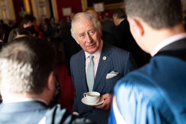 Bilder des Jahres 2022, Entertainment 02 Februar Entertainment Themen der Woche KW07 Entertainment Bilder des Tages . 17 02 2022. London, United Kingdom. Prince Charles and Princess Anne at a reception after presenting the Queen s Anniversary Prizes for higher and further education during a ceremony at St James s Palace in London.  xPoolx xi-Imagesx IIM-23109-0002