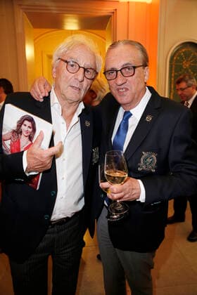 Günther Maria Halmer Alfred Draxler Eagles Charity Golfers Night im Hotel de Rome am 24. April 2016 in berlin *** Günther Maria Halmer Alfred Draxler Eagles Charity golfers Night at Hotel de Rome on 24 April 2016 in Berlin Copyright: xVISTAPRESSx xG.xChlebarov