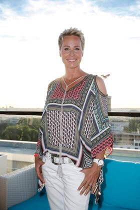 Sonja Zietlow Eagles Summer Festival and 68 Birthday from Frank Fleschenberg Eagles President on 10 July 2016 at the Roof terrace of UPSIDE East in Munich Copyright: x