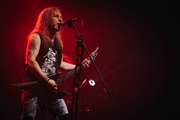 February 17, 2022, Wroclaw, Wroclaw, Poland: In the A2 club in WrocAöaw, the legendary metal group Vader started a tour in Poland. The tour includes 10 concerts and is called The Awakening of the Tyrants in pic: Piotr Wiwczarek Wroclaw Poland - ZUMAz123 20220217_zip_z123_016 Copyright: xKrzysztofxZatyckix