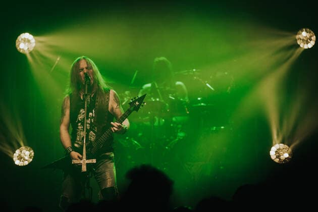 February 17, 2022, Wroclaw, Wroclaw, Poland: In the A2 club in WrocAöaw, the legendary metal group Vader started a tour in Poland. The tour includes 10 concerts and is called The Awakening of the Tyrants in pic: Piotr Wiwczarek Wroclaw Poland - ZUMAz123 20220217_zip_z123_019 Copyright: xKrzysztofxZatyckix