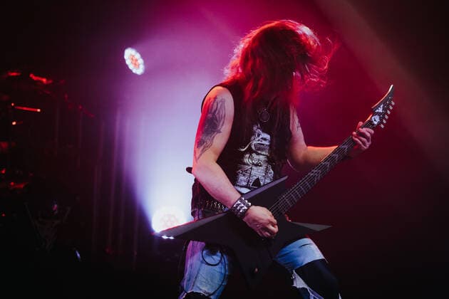 February 17, 2022, Wroclaw, Wroclaw, Poland: In the A2 club in WrocAöaw, the legendary metal group Vader started a tour in Poland. The tour includes 10 concerts and is called The Awakening of the Tyrants in pic: Piotr Wiwczarek Wroclaw Poland - ZUMAz123 20220217_zip_z123_020 Copyright: xKrzysztofxZatyckix