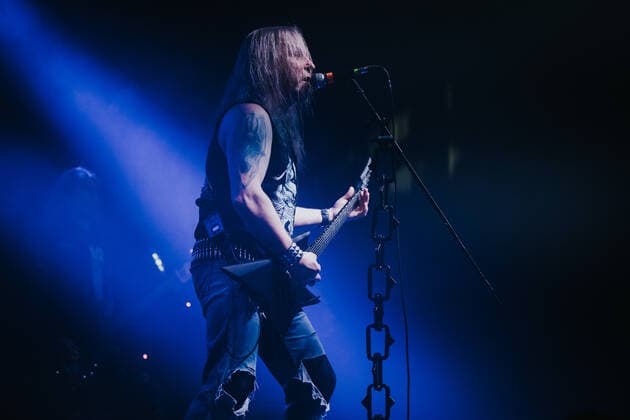 February 17, 2022, Wroclaw, Wroclaw, Poland: In the A2 club in WrocAöaw, the legendary metal group Vader started a tour in Poland. The tour includes 10 concerts and is called The Awakening of the Tyrants in pic: Piotr Wiwczarek Wroclaw Poland - ZUMAz123 20220217_zip_z123_026 Copyright: xKrzysztofxZatyckix
