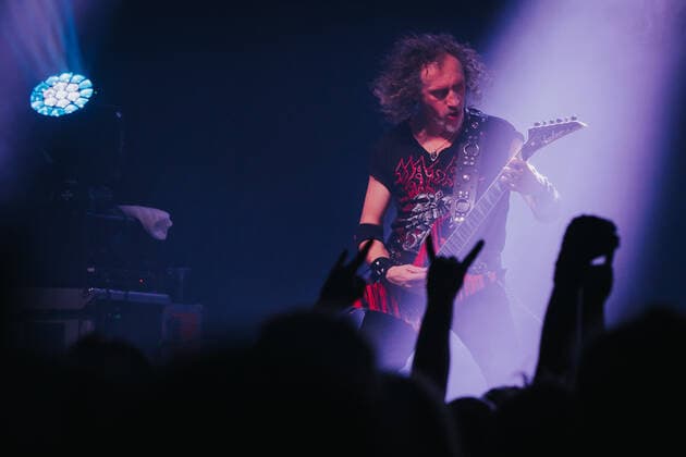 February 17, 2022, Wroclaw, Wroclaw, Poland: In the A2 club in WrocAöaw, the legendary metal group Vader started a tour in Poland. The tour includes 10 concerts and is called The Awakening of the Tyrants in pic: Marek Pajak Wroclaw Poland - ZUMAz123 20220217_zip_z123_028 Copyright: xKrzysztofxZatyckix