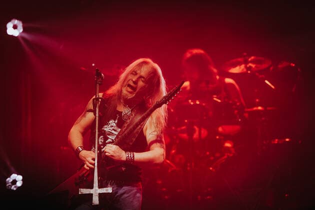 February 17, 2022, Wroclaw, Wroclaw, Poland: In the A2 club in WrocAöaw, the legendary metal group Vader started a tour in Poland. The tour includes 10 concerts and is called The Awakening of the Tyrants in pic: Piotr Wiwczarek Wroclaw Poland - ZUMAz123 20220217_zip_z123_030 Copyright: xKrzysztofxZatyckix