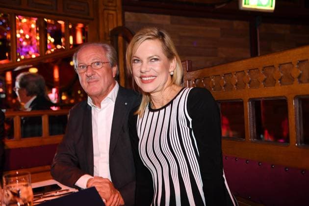 Wolfgang Reitzle mit Ehefrau Nina Ruge Premiere Teatro im Spiegelpalast in München am 02. November 2017 *** Wolfgang Reitzle with Wife Nina Ruge Premiere Teatro at Spiegelpalast in Munich on 02 November 2017 Copyright: x