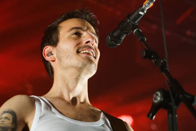 February 19, 2022, Madrid, Spain: Singer David Ruiz of the group La M.O.D.A performs during the concert at the Sala La Riviera in Madrid. Madrid Spain - ZUMAs197 20220219_zaa_s197_193 Copyright: xAtilanoxGarciax