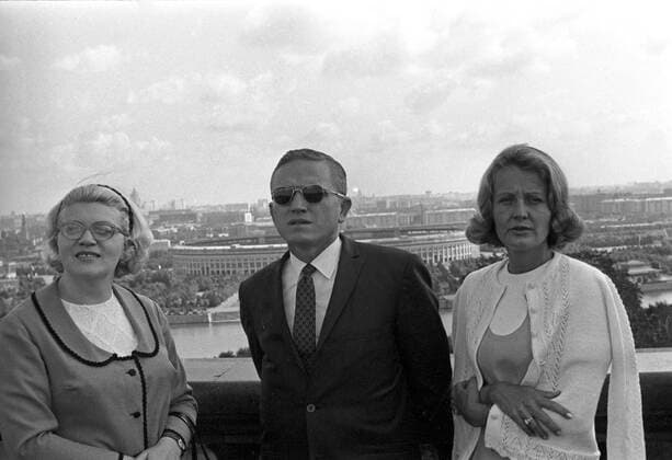Astronaut Frank Borman 780602 04.07.1969 American astronaut Frank Frederick Borman and his wife, Susan. Leninskiye Gory (Lenin Hills). Yuriy Somov Sputnik Moscow Russia  Copyright: xYuriyxSomovx