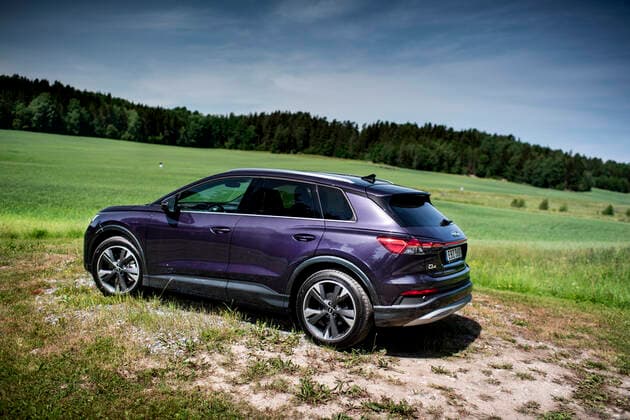 A car parked in a field, Audi Q4 40 e-tron STOCKHOLM SWEDEN x10050x *** A car parked in a field, Audi Q4 40 e tron STOCKHOLM SWEDEN x10050x,  Copyright: xPontusxLundahl TTx AUDI Q4 40 E-TRON