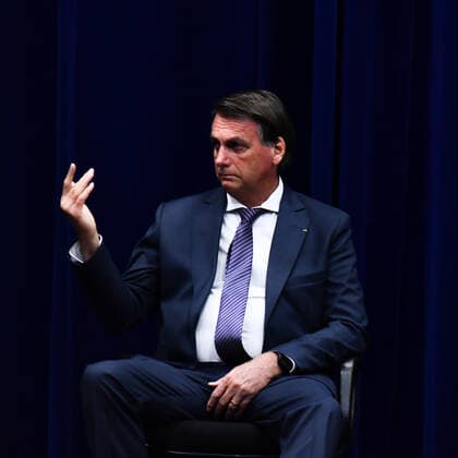 BRASÍLIA, DF - 25.02.2022: BOLSONARO MODELO REGULATÓRIO INMETRO - Photo of President Jair Bolsonaro (PL) during the launch ceremony of the Inmetro Regulatory Model, this Friday (25) in Brasília DF. x2174628x  AntonioxMolina