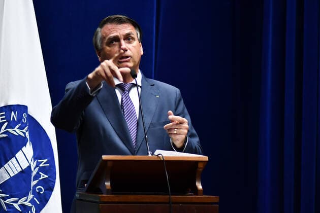 BRASÍLIA, DF - 25.02.2022: BOLSONARO MODELO REGULATÓRIO INMETRO - Photo of President Jair Bolsonaro (PL) during the launch ceremony of the Inmetro Regulatory Model, this Friday (25) in Brasília DF. x2174647x  AntonioxMolina