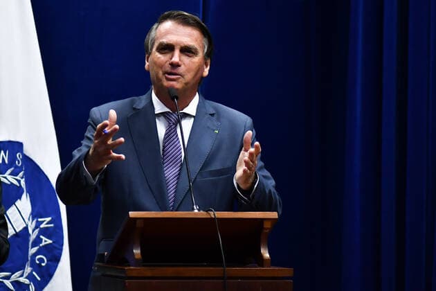 BRASÍLIA, DF - 25.02.2022: BOLSONARO MODELO REGULATÓRIO INMETRO - Photo of President Jair Bolsonaro (PL) during a speech at the Inmetro Regulatory Model Launching ceremony, this Friday (25) in Brasília DF. x2174655x  AntonioxMolina