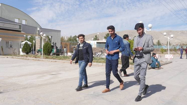 (220226) -- HERAT, Feb. 26, 2022 -- Afghan students are seen in an university in Herat city, Herat province, Afghanistan, Feb. 26, 2022. Afghanistan s state-run universities reopened on Saturday, more than six months after the Taliban s takeover of the country, local media Tolo News TV reported. (Photo by Xinhua) AFGHANISTAN-HERAT-UNIVERSITY-REOPEN Mashal 