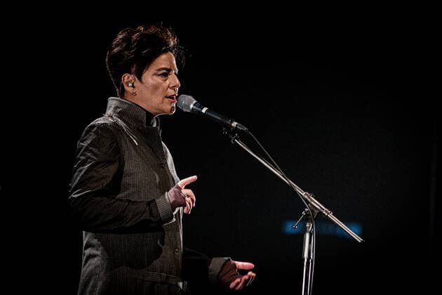 SÃO PAULO, SP - 26.02.2022: SHOW FERNANDA TAKAI - Singer Fernanda Takai presents the show of the album Will You Believe, released in 2020, Latin Grammy finalist for Best Contemporary Pop Music Album. Accompanied by her band, the artist who is also part of the band Pato Fu, also celebrates 15 years of her solo career. The show took place at Sesc Vila Mariana, on the night of this Saturday, February 26th. x2175214x  VanxCampos