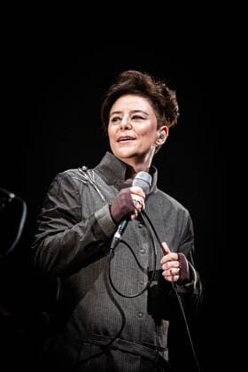SÃO PAULO, SP - 26.02.2022: SHOW FERNANDA TAKAI - Singer Fernanda Takai presents the show of the album Will You Believe, released in 2020, Latin Grammy finalist for Best Contemporary Pop Music Album. Accompanied by her band, the artist who is also part of the band Pato Fu, also celebrates 15 years of her solo career. The show took place at Sesc Vila Mariana, on the night of this Saturday, February 26th. x2175219x  VanxCampos
