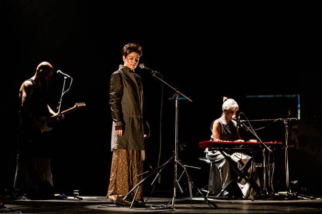 SÃO PAULO, SP - 26.02.2022: SHOW FERNANDA TAKAI - Singer Fernanda Takai presents the show of the album Will You Believe, released in 2020, Latin Grammy finalist for Best Contemporary Pop Music Album. Accompanied by her band, the artist who is also part of the band Pato Fu, also celebrates 15 years of her solo career. The show took place at Sesc Vila Mariana, on the night of this Saturday, February 26th. x2175220x  VanxCampos