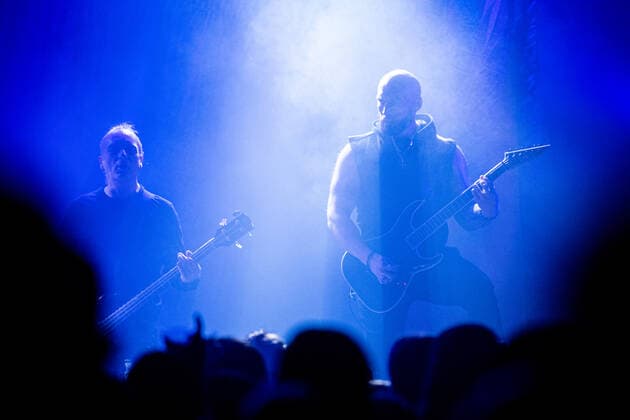 Mayhem live in Oslo, Norway Oslo, Norway. 27th, February 2022. The Norwegian black metal band Mayhem performs a live concert at Rockefeller in Oslo. Here bass player Necrobutcher is seen live on stage. Oslo Norway  Copyright: xGonzalesxPhoto Jan-ErikxEriksenx