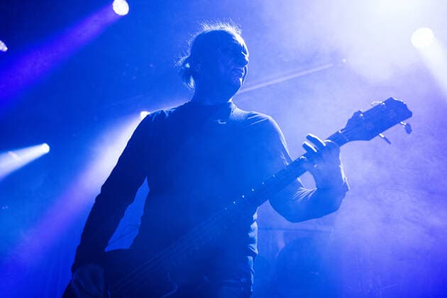 Mayhem live in Oslo, Norway Oslo, Norway. 27th, February 2022. The Norwegian black metal band Mayhem performs a live concert at Rockefeller in Oslo. Here bass player Necrobutcher is seen live on stage. Oslo Norway  Copyright: xGonzalesxPhoto Jan-ErikxEriksenx