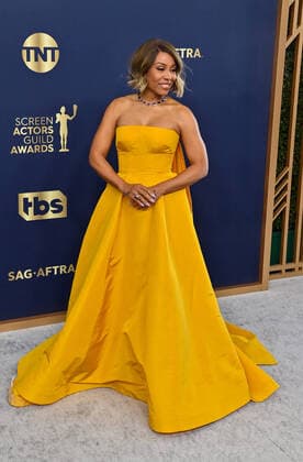 Karen Pittman attends the 28th annual SAG Awards held at The Barker Hangar in Santa Monica, California on Sunday, February 27, 2022. The Screen Actors Guild Awards will be broadcast live on TNT and TBS.  LAP20220227185 JIMxRUYMEN