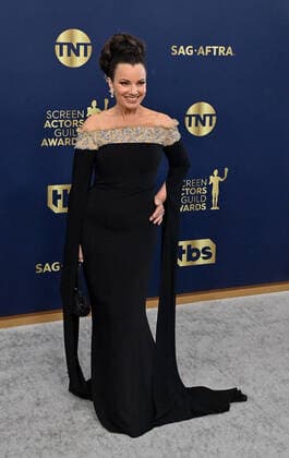 Fran Drescher attends the 28th annual SAG Awards held at The Barker Hangar in Santa Monica, California on Sunday, February 27, 2022. The Screen Actors Guild Awards was broadcast live on TNT and TBS.  LAP20220227645 JIMxRUYMEN