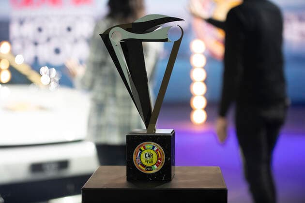 Switzerland: The 59th Award Ceremony ‘The Car of the Year’ 2022 The trophy of the 59th Award Ceremony ‘The Car of the Year’ 2022. Geneva Palexpo Switzerland Copyright: EricxDubost