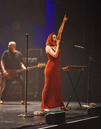 02 March 2022 - Canadian alternative rock band July Talk resume their North American Tour after COVID-19 pause. File Photo: July Talk 2021 Tour, FirstOntario Concert Hall, Hamilton, Ontario, Canada. Photo Credit: Brent Perniac AdMedia 277753 2022-03-02 ON Hamilton Canada  Copyright: xAdMediax STAR_277753_001