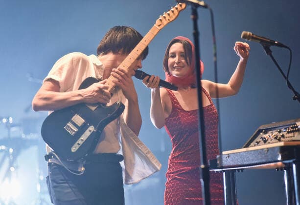 02 March 2022 - Canadian alternative rock band July Talk resume their North American Tour after COVID-19 pause. File Photo: July Talk 2021 Tour, FirstOntario Concert Hall, Hamilton, Ontario, Canada. Photo Credit: Brent Perniac AdMedia 277753 2022-03-02 ON Hamilton Canada  Copyright: xAdMediax STAR_277753_008