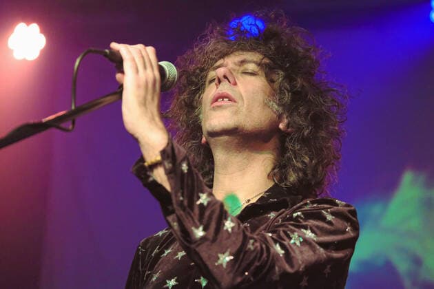 March 2, 2022, Southampton, United Kingdom: British-Iranian musician, composer, record label owner and broadcaster Kavus Torabi, and current lead vocalist and guitarist with Franco-British 1970s Progressive rock band Gong performing live on stage at The 1865. Southampton United Kingdom - ZUMAs197 20220302_zaa_s197_394 Copyright: xDawnxFletcher-Parkx