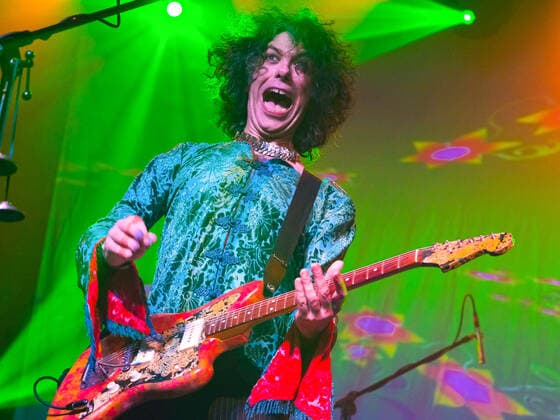 March 2, 2022, Southampton, United Kingdom: British-Iranian musician, composer, record label owner and broadcaster Kavus Torabi, and current lead vocalist and guitarist with Franco-British 1970s Progressive rock band Gong performing live on stage at The 1865. Southampton United Kingdom - ZUMAs197 20220302_zaa_s197_381 Copyright: xDawnxFletcher-Parkx