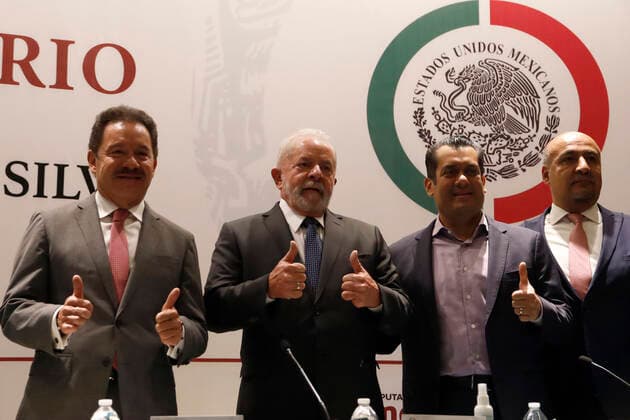 Former President of Brazil, Lula Da Silva Meet With Mexican Legislators MEXICO CITY, MEXICO - MARCH 3, 2022: Former President of Brazil, Luiz Inacio Lula da Silva participates in a conversational with the deputies at the MexicoÂ s Chamber of Deputies. On March 3, 2022 In Mexico City, Mexico. (Photo by Luis Barron Eyepix Group). Copyright: xLuisxBarronx xEyepixxGroupx EYEPIX_LB_03032022_57316