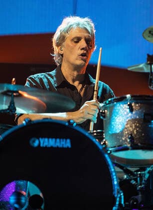 March 3, 2022, Inglewood, California, USA: Drummer Charly Alberti of the Argentinian rock band Soda Stereo during their performance for their final tour, Gracias Totales on Thursday March 3, 2022 at The Forum in Inglewood, California. ARIANA RUIZ PI Inglewood USA - ZUMAp124 20220303_zaa_p124_007 Copyright: xArianaxRuizx