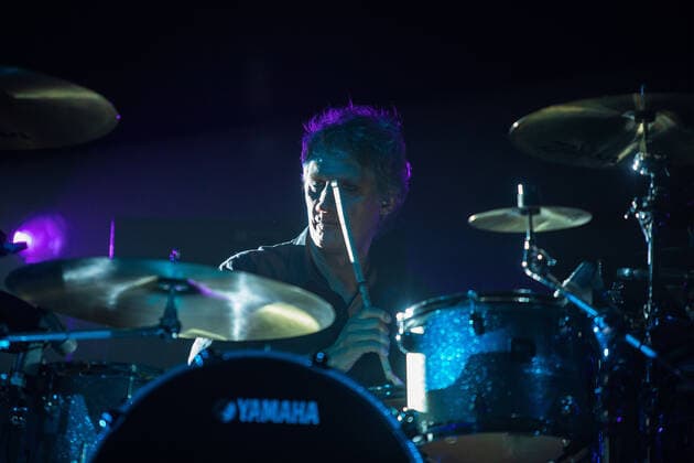March 3, 2022, Inglewood, California, USA: Drummer Charly Alberti of the Argentinian rock band Soda Stereo during their performance for their final tour, Gracias Totales on Thursday March 3, 2022 at The Forum in Inglewood, California. ARIANA RUIZ PI Inglewood USA - ZUMAp124 20220303_zaa_p124_010 Copyright: xArianaxRuizx