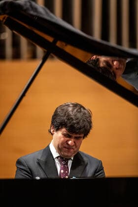 Concert of Ukrainian pianist Vadym Kholodenko (photo) and Janacek Philharmonic Ostrava, with Polish-Russian conductor Andrey Boreyk, to be symbolically devoted to Ukraine took place in Ostrava culture house, Ostrava, Czech Republic, on Thursday, March 3, 2022. (CTKxPhoto VladimirxPrycek) CTKPhotoP2022030310745  PRY 0009