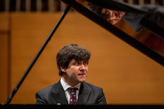 Concert of Ukrainian pianist Vadym Kholodenko (photo) and Janacek Philharmonic Ostrava, with Polish-Russian conductor Andrey Boreyk, to be symbolically devoted to Ukraine took place in Ostrava culture house, Ostrava, Czech Republic, on Thursday, March 3, 2022. (CTKxPhoto VladimirxPrycek) CTKPhotoP2022030310794  PRY 0010