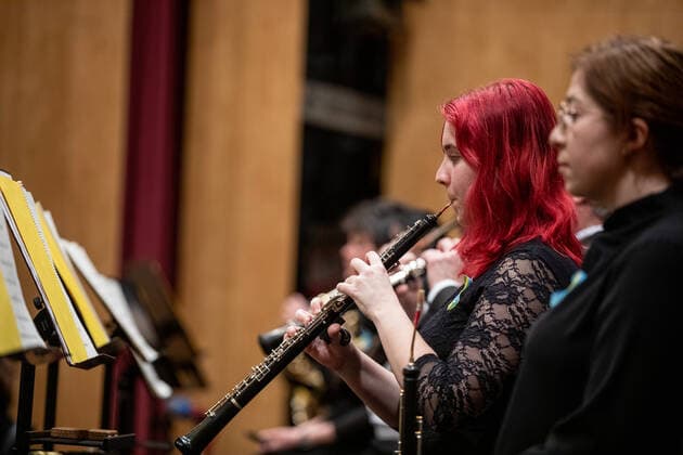 Concert of Ukrainian pianist Vadym Kholodenko and Janacek Philharmonic Ostrava, with Polish-Russian conductor Andrey Boreyk, to be symbolically devoted to Ukraine took place in Ostrava culture house, Ostrava, Czech Republic, on Thursday, March 3, 2022. (CTKxPhoto VladimirxPrycek) CTKPhotoP2022030310847  PRY 0015