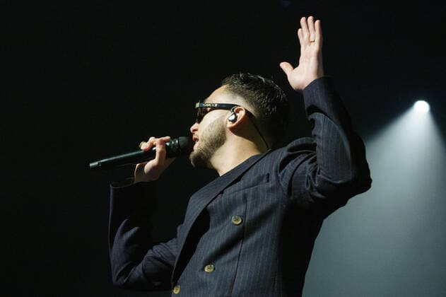 March 3, 2022, Madrid, Spain: Anton Alvarez Alfaro, better known by his stage name C. Tangana performs at the Wizink Center. .This concert is part of the tour El Madrileno, Sin cantar ni afinar Tour and in it, C Tangana presents his work El Madrileno , the best-selling album in Spain in 2021. Madrid Spain - ZUMAs197 20220303_zaa_s197_438 Copyright: xAtilanoxGarciax