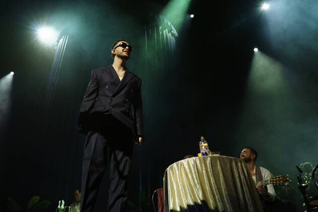 March 3, 2022, Madrid, Spain: Anton Alvarez Alfaro, better known by his stage name C. Tangana performs at the Wizink Center. .This concert is part of the tour El Madrileno, Sin cantar ni afinar Tour and in it, C Tangana presents his work El Madrileno , the best-selling album in Spain in 2021. Madrid Spain - ZUMAs197 20220303_zaa_s197_452 Copyright: xAtilanoxGarciax
