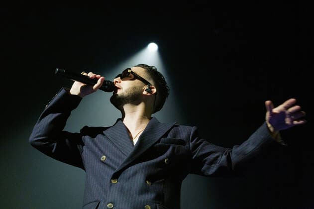 March 3, 2022, Madrid, Spain: Anton Alvarez Alfaro, better known by his stage name C. Tangana performs at the Wizink Center. .This concert is part of the tour El Madrileno, Sin cantar ni afinar Tour and in it, C Tangana presents his work El Madrileno , the best-selling album in Spain in 2021. Madrid Spain - ZUMAs197 20220303_zaa_s197_443 Copyright: xAtilanoxGarciax