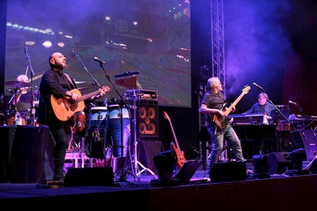 I Nomadi in concert with Solo Esseri Umani Tour 2022 I Nomadi in concert with Solo Esseri Umani Tour 2022, in the Auditorium Parco della Musica in Rome. with open Micol Arpa Rock. Rome Italy Auditorium Parco della Musica Copyright: DanielaxFranceschelli