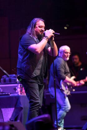 I Nomadi in concert with Solo Esseri Umani Tour 2022 I Nomadi in concert with Solo Esseri Umani Tour 2022, in the Auditorium Parco della Musica in Rome. with open Micol Arpa Rock. Rome Italy Auditorium Parco della Musica Copyright: DanielaxFranceschelli