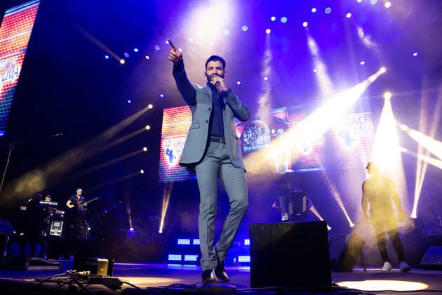 March 5, 2022, Porto, Portugal: Brazilian singer Gusttavo Lima, best known for his Sertanejo musical style, performed at the SuperBock Arena, in Porto. Porto Portugal - ZUMAs197 20220305_zaa_s197_457 Copyright: xRitaxFrancax